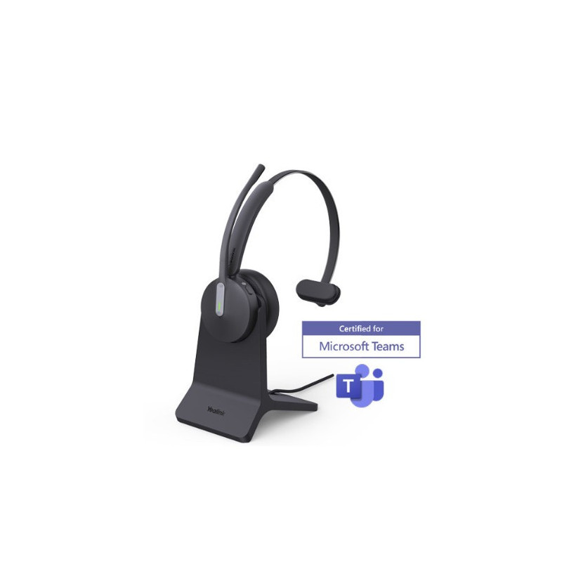 Yealink BH70 Bluetooth Wireless Mono Headset with Stand Teams USB-C/A, 3mic noise cancellation up to 35h Talk time BT51 C Don