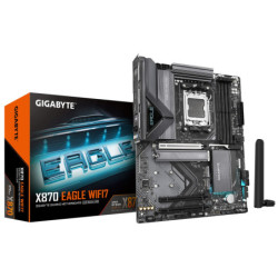 Gigabyte X870 EAGLE WIFI7 AMD AM5 ATX Motherboard 4x DDR5~256GB,3x PCIe x16, 3x M.2, 4x SATA 6, 4x USB 3.2, 4x USB2.0, 2x USB