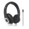 Verbatim Audio Headphone Mic Classic Type C - Black, Clear Sound, Comfort, Robust Construction, Easy modern connection. Heads