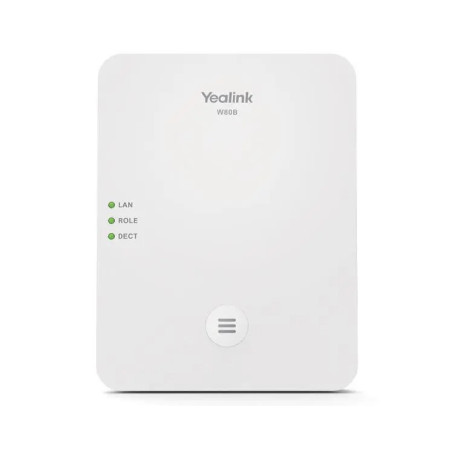 Yealink W80B Wireless DECT IP Multi-Cell System Solution, Up to 100 parallel calls, Up to 100 handsets, Up to 100 SIP account