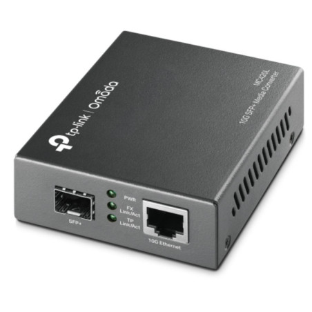 TP-Link MC420L Omada 10G Multi-Gigabit SFP Media Converter, 1× 1G/2.5G/5G/10Gbps Auto-Negotiation RJ45 ports supporting Auto
