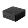 MSI Cubi NUC AI 1UMG-013BAU Mini PC Black Barebone Core Ultra 5 125H 2x Thunderbolt 4 2x HDMI 2x Intel® I226V (2.5G) Wi-Fi 6
