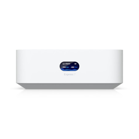 Ubiquiti UniFi Express 7, Mesh-scalable, Super-compact 10G Cloud Gateway, Integrated WiFi 7 With 6 GHz support, 140 m² Cover