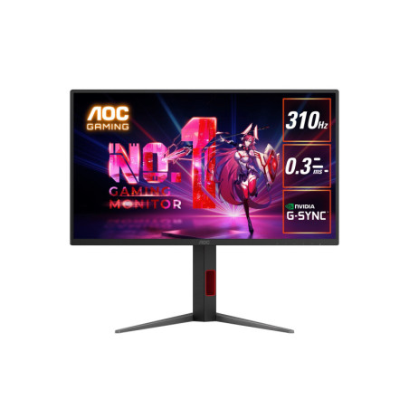 AOC 24.5' 310Hz IPS Gaming Monitor 25G4S: Fast IPS, 1920x1080 @ 310Hz, 0.3ms response, 400 cd/m² brightness, 115% sRGB, adju