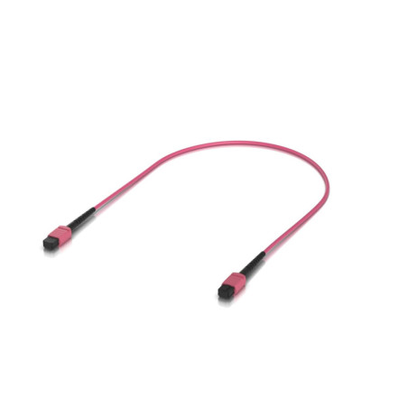 Ubiquiti Indoor OM4 Multi-mode Fiber Patch Cable, 0.5M, Single-pack, With MPO-12 Type B UPC Connectors, Designed For 100G App