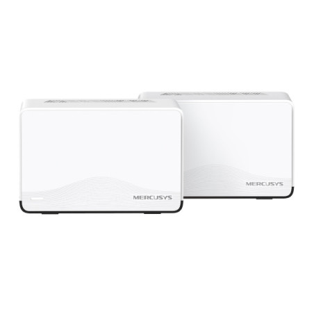 Mercusys Halo H27BE(2-pack) BE3600 Whole Home Mesh Wi-Fi 7 System, 688 Mbps at 2.4 GHz, 2880 Mbps at 5 GHz, MLO, 4096-QAM, OF
