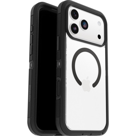 OtterBox Defender Pro XT MagSafe Apple iPhone 17 Pro Max (6.9') Case Dark Side (Clear/Black) - (77-98534), DROP  7X Military 