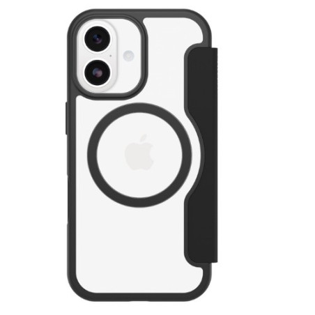OtterBox React Folio MagSafe Apple iPhone 17 (6.3') Case Black Crystal (Clear/Black) - (77-98586), DROP  Military Standard, 7