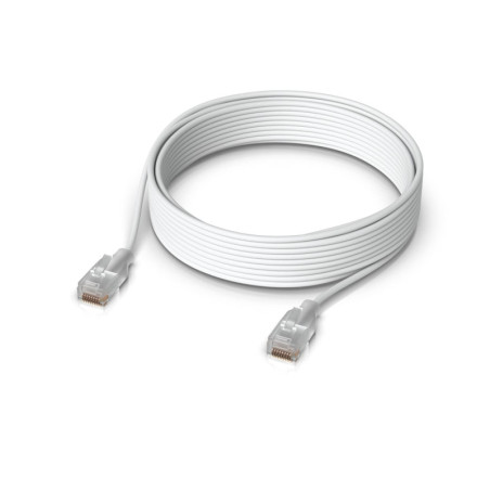 Ubiquiti UniFi Etherlighting Patch Cable, Length 12m, White, Nano-Thin Patch Cable With 10 GbE Support, Designed To Showcase 
