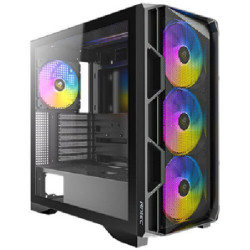 Antec AX1000 ARGB E-ATX ATX Micro-ATX ITX LED Control button USB3.0 x2 Type-C 3.2 Gen2 x1 Tempered Glass Side Panel Mid-Tower