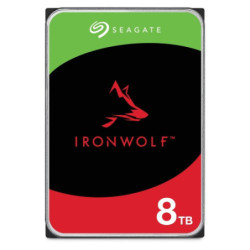 Seagate 8TB 3.5' IronWolf, SATA3, NAS 24x7, 5400 RPM, CMR, max. STR OD 202MB/s, 256MB Cache, HDD, 3Years Warranty (ST8000VN00
