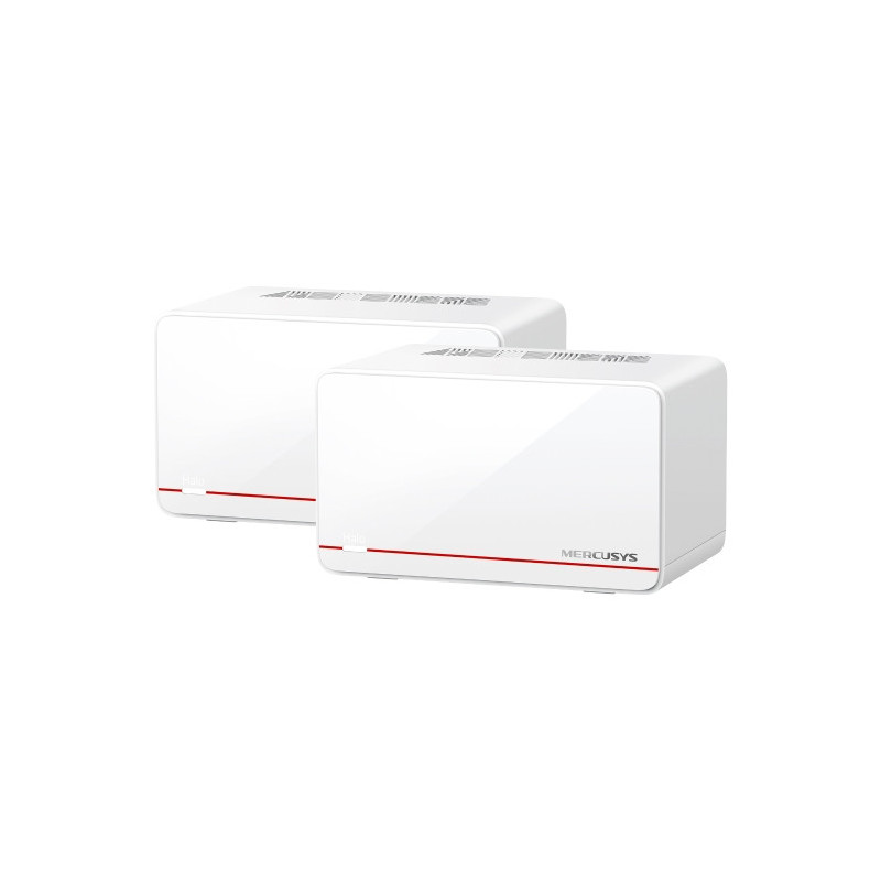 Mercusys Halo H37BE(2-pack) BE6500 Whole Home Mesh Wi-Fi 7 System,  688 Mbps at 2.4 GHz, 5760 Mbps at 5 GHz,, MLO, 4096-QAM, 