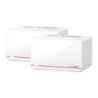 Mercusys Halo H37BE(2-pack) BE6500 Whole Home Mesh Wi-Fi 7 System,  688 Mbps at 2.4 GHz, 5760 Mbps at 5 GHz,, MLO, 4096-QAM, 
