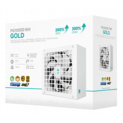 DeepCool PQ1000G WH 1000W Gamer Storm 80  Gold/Cybenetics Fully Modular ATX Power Supply 120mm Fan, Japanese Capacitors, DC t