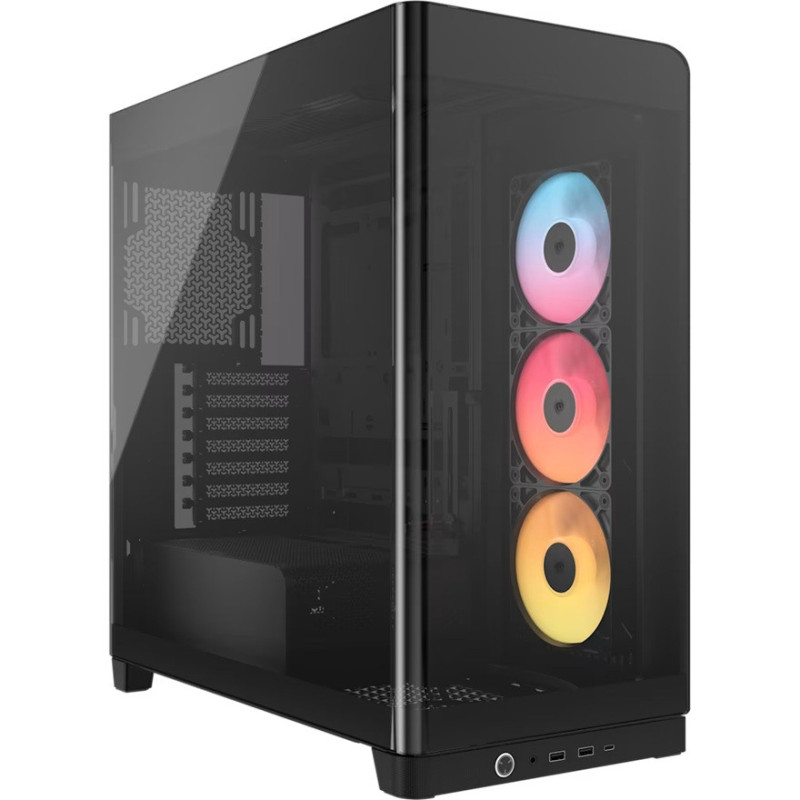 Corsair FRAME 4500X RS-R ARGB Panoramic Glass Mid-Tower PC Case - Black, 478x499x246mm, E-ATX, 460mm GPU, 185mm CPU, USB-C, A