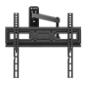 Brateck LPA78-443 Super Economy Full-Motion TV Wall Mount, Fit Screen Size: 32'-55' Up to 35 KG, Fine Texture Black,358x440x4