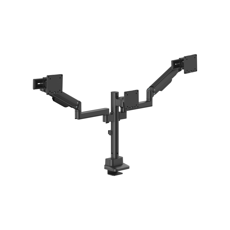 Brateck Modular Mechanical Spring Triple Monitor Arm with Sliders 17'-27' Monitor Weight Capacity (per flat screen):11kg, VES
