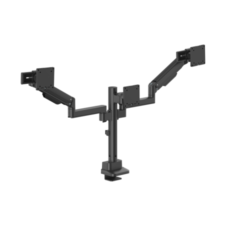 Brateck Modular Mechanical Spring Triple Monitor Arm with Sliders 17'-27' Monitor Weight Capacity (per flat screen):11kg, VES