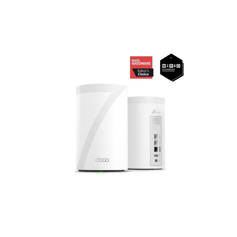 TP-Link Deco BE68 BE14000 Tri-Band Whole Home Mesh Wi-Fi 7 System (1-pack)  688 Mbps at 2.4 GHz   4324 Mbps at 5 GHz   8647 M