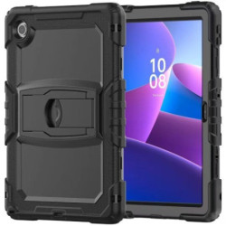 USP Rugged Lenovo Idea Tab 11 (11') Case Black - Built-in-Kickstand, Hand & Shoulder Strap, DropProof, 5 Years Warranty