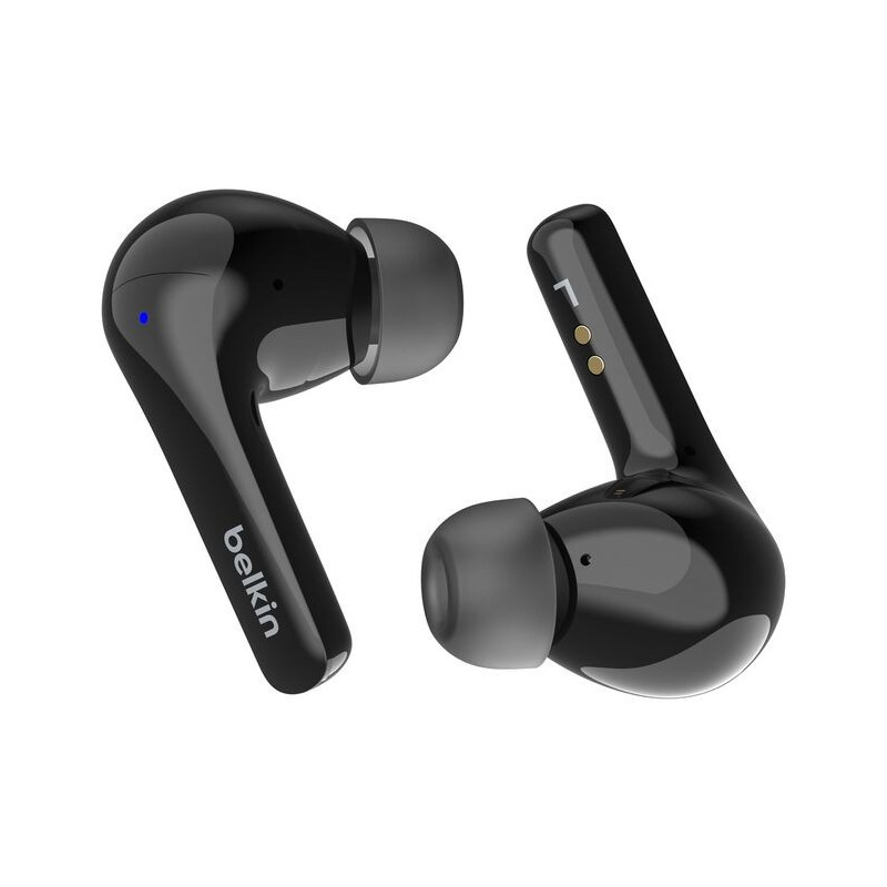 Belkin SoundForm Motion 2 True Wireless Earbuds - Black (AUC010fqBKV2), 33 hrs Battery, 12mm Drivers, BT 5.3 Multipoint, IPX5