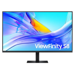 Samsung 37' ViewFinity S8 UHD 4K 3840x2160 HDR10 16:9 60Hz 5ms 350 nits HDR DP HDMI USB-C HUB 90W Dock LAN HAS Tilt Swivel VE