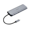 Targus Dual Video Mobile Dock with 140W EPR Pass-Thru USB-C 3.2 Ethernet 2xHDMI 2x USB-A 2xUSB-C Silver USB-C with 140W PD 3Y