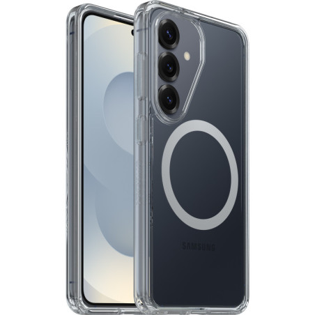 OtterBox Symmetry Clear Magnets Samsung Galaxy S26 5G (6.3') Case Clear - (77-99970), DROP  3X Military Standard, Raised Edge
