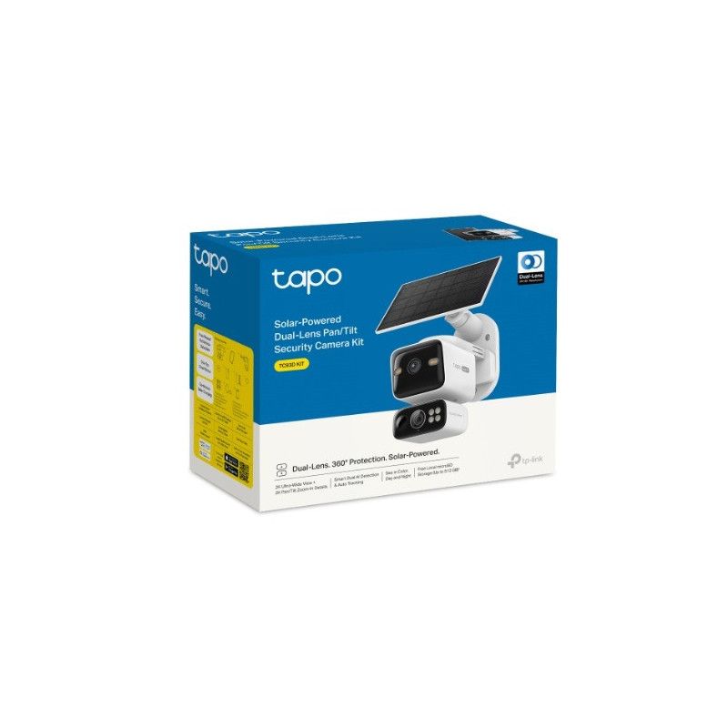 TP-Link TC93D KIT Solar-Powered Dual-Lens Pan/Tilt Security Camera Kit