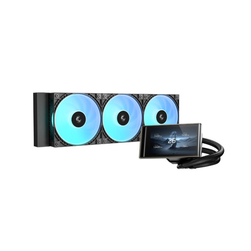 DeepCool LT360 VISION ARGB Liquid Coole 4.5 Ultrawide LCD Screen, Adjustable Viewing Angle, IntelLGA1851/1700/1200/1151/1150/