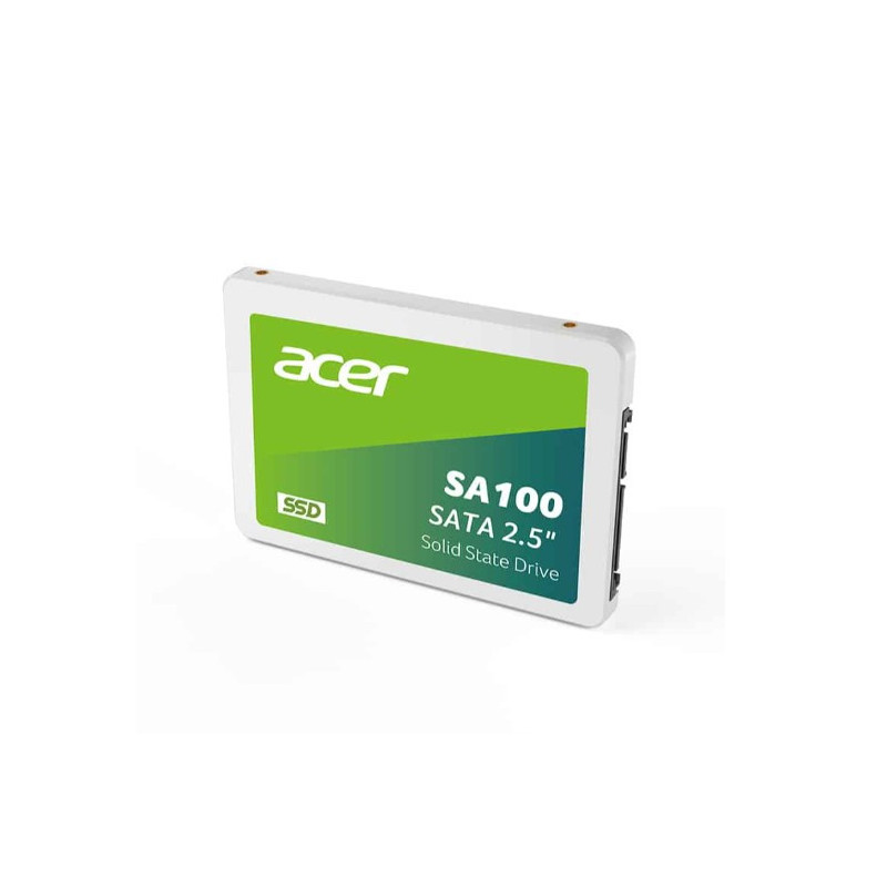 ACER SA100-480GB SSD 2.5 SATA Writing Speed 493 MB/s Reading Speed 560 MB/s BL.9BWWA.103 - 3 Year Warranty