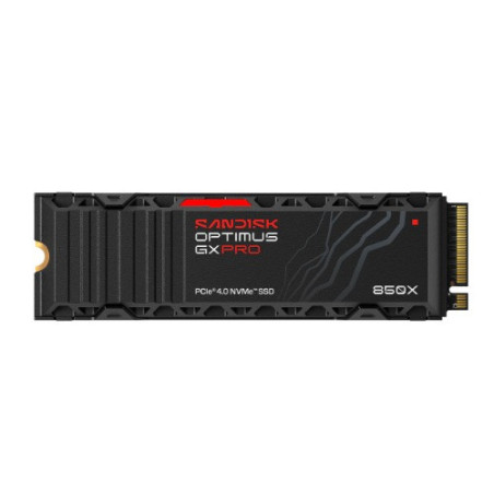 SANDISK Optimus™ GX PRO 850X PCIe® 4.0 NVMe™ SSD with Heatsink, 1TB, Read 7,300MB/s Write 6,600MB/s, 5 Yr Warranty