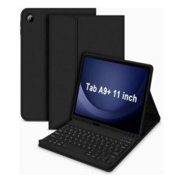 USP Samsung Galaxy Tab A11  / Tab A9  (11') Keyboard Case Cover Black - Ultra-Slim, Lightweight, Auto Wake/Sleep Function,PU 