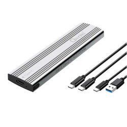 Oxhorn  USB C 3.2 Gen 2 M.2 NVMe NGFF Enclosure 10 Gbps B M Key M.2 NVMe SSD up to 4TB 2280/2260/2242/2230 Aluminum Macs Wind