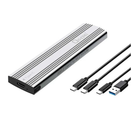 Oxhorn  USB C 3.2 Gen 2 M.2 NVMe NGFF Enclosure 10 Gbps B M Key M.2 NVMe SSD up to 4TB 2280/2260/2242/2230 Aluminum Macs Wind