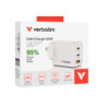 **ON SPECIAL** Verbatim 3 Port 65 Watt Portable GaN charger, 2 x USB-C PD 65w, 1x USB-A QC 3.0, GNC-65A Compact Design Apple,
