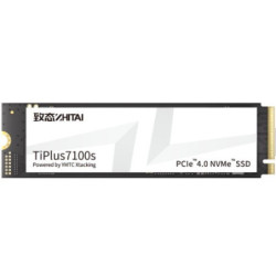 YMTC ZhiTai TiPlus7100s SSD 1TB M.2 2280 YMTC Xtacking 4.0  TLC Chip PCle Gen 4 X 4.0 NVMe 4.0 7400MB/s 6900MB/s R/W 600 TBW 