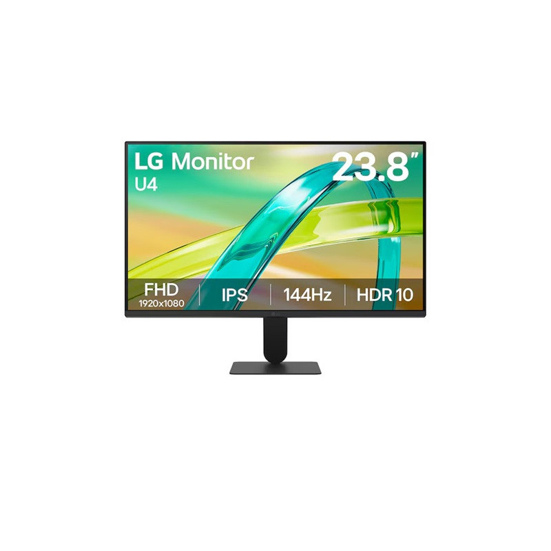 LG 24' IPS Full HD 144Hz Monitor, 1920x1080, 1ms MBR, HDR10, AMD FreeSync, sRGB 99%, HDMI, VGA, 100x100 VESA