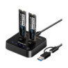 Simplecom SD550v3 USB 3.2 Gen2 to Dual Bay NVMe M.2 SSD Docking Station Duplicator Offline Clone
