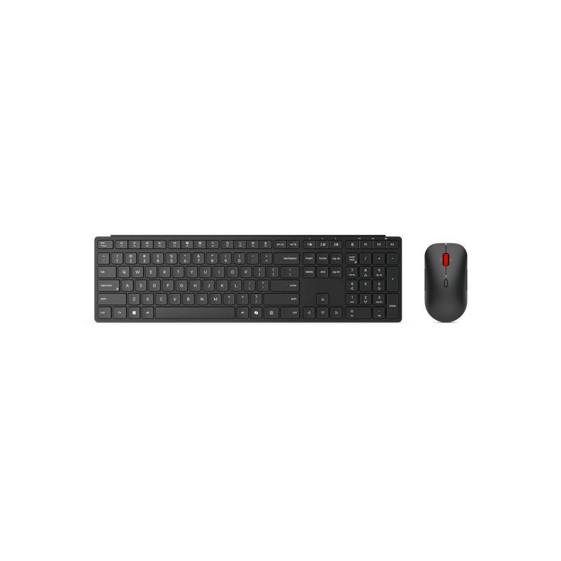 LENOVO Professional Wireless Multi-Mode Pro Keyboard & Mouse Combo Full-Size USB-A Dual Bluetooth 5.3 three-zone DPI US Engli