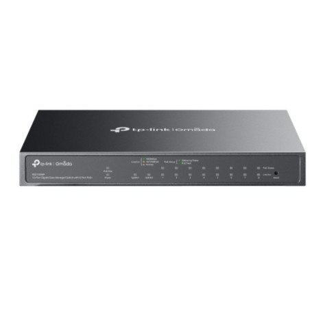 TP-Link ES210GMP Omada 10-Port Gigabit Easy Managed Switch with 8-Port PoE ,  Flow Control, Loopback Detection, Port Isolatio