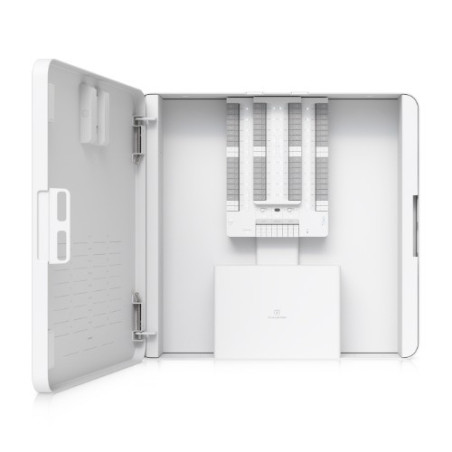 Ubiquiti, Alarm Hub Kit, 32 Input Zone Alarm Control Hub, Hardwire Intrusion Sensors Powered Using PoE   Input, Optional Batt
