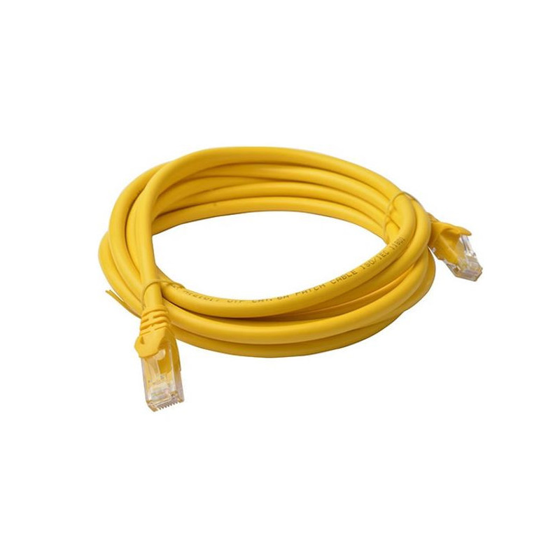 8Ware CAT6 Cable 3m - Yellow Premium RJ45 Ethernet Network LAN UTP Patch Cord 26AWG CU Jacket