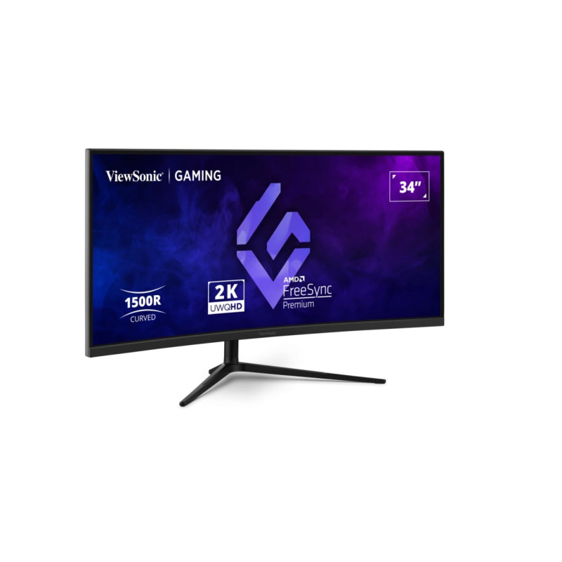 ViewSonic 34' Curved 3440x1440, 180Hz 1ms 1500R, HDR10,Adaptive Sync,2x HDMI,2x DP,Speaker,VESA 100 VX3418-2K Office Gaming U