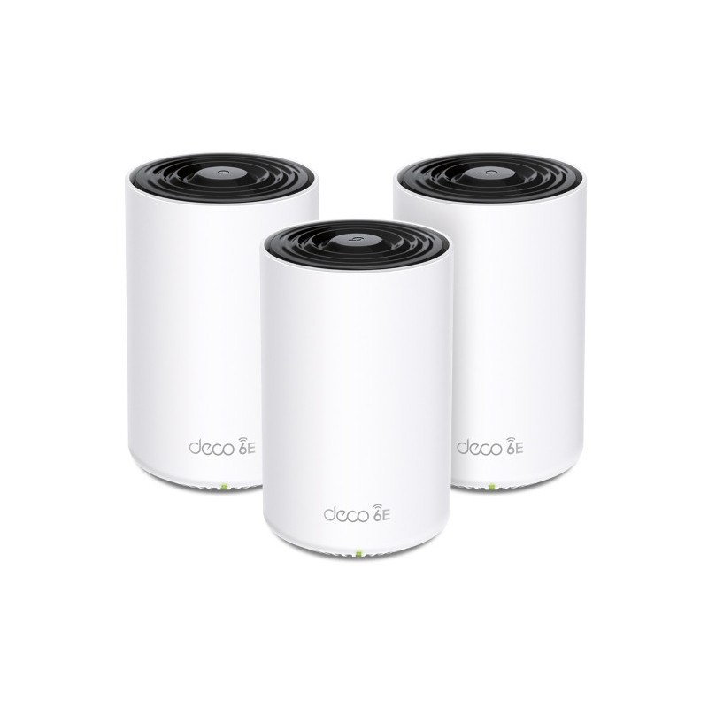 TP-Link Deco XE75 AXE5400 Tri-Band Mesh Wi-Fi 6E System(3-pack) 574 Mbps at 2.4 GHz   2402 Mbps at 5 GHz   2402 Mbps at 6 GHz