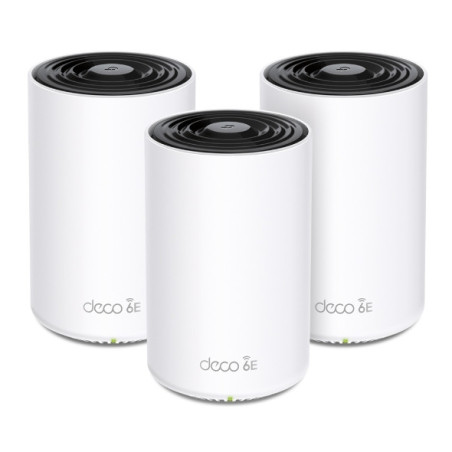 TP-Link Deco XE75 AXE5400 Tri-Band Mesh Wi-Fi 6E System(3-pack) 574 Mbps at 2.4 GHz   2402 Mbps at 5 GHz   2402 Mbps at 6 GHz