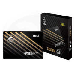 MSI SPATIUM S270 SATA 2.5' 480GB,  PHISON S11, 3D NAND, SATA III 6Gbps, Sequential Read up to 500MB/s, Sequential Write up to