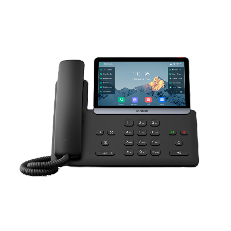 Yealink SIP-T77U (SBC READY)  IP Phone, 7' Touchscreen, 16 SIP Accounts, Dual USB, HD Voice, PoE, Linux 6.1, TEE Encryption