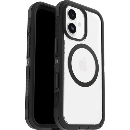 OtterBox Defender XT Pro MagSafe Apple iPhone 17 (6.3') Case Dark Side (Clear/Black) - (77-98480), DROP  7X Military Standard