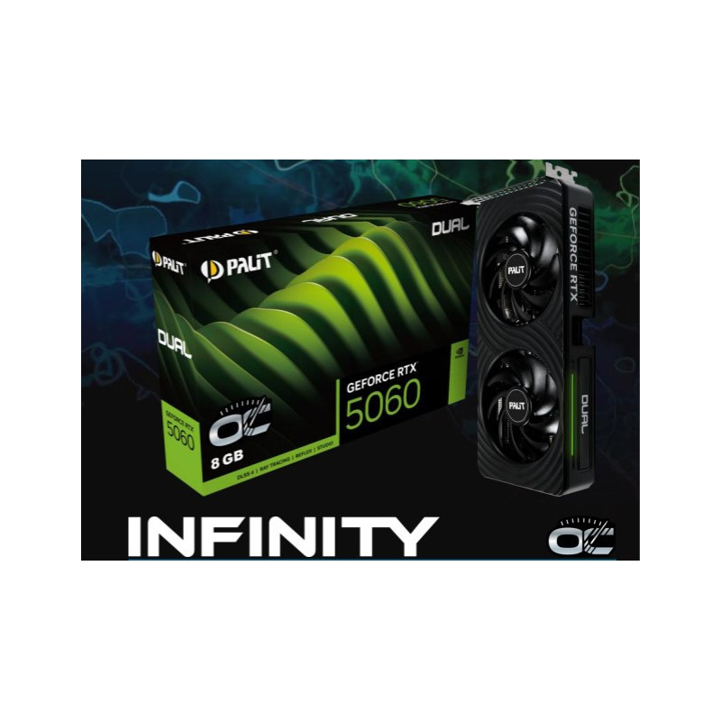 PALIT RTX5060 INFINITY 2 OC 8G GDDR7 128bit 28 Gbps 2280 MHz NE75060V19P1-GB2063L